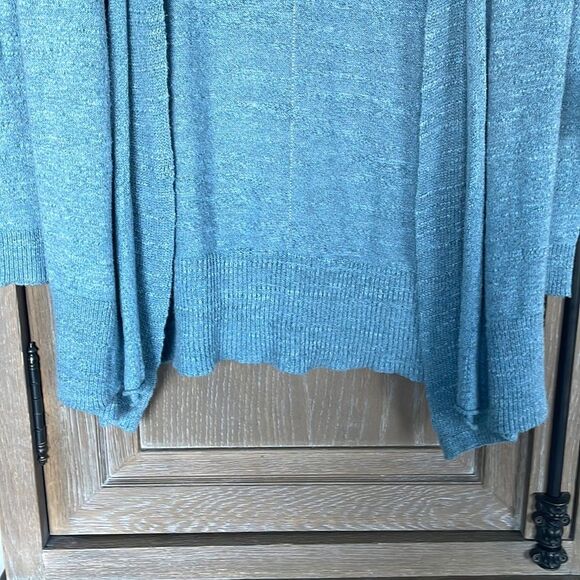 LABEL + thread blue long knit cardigan sweater size medium - Picture 10 of 10